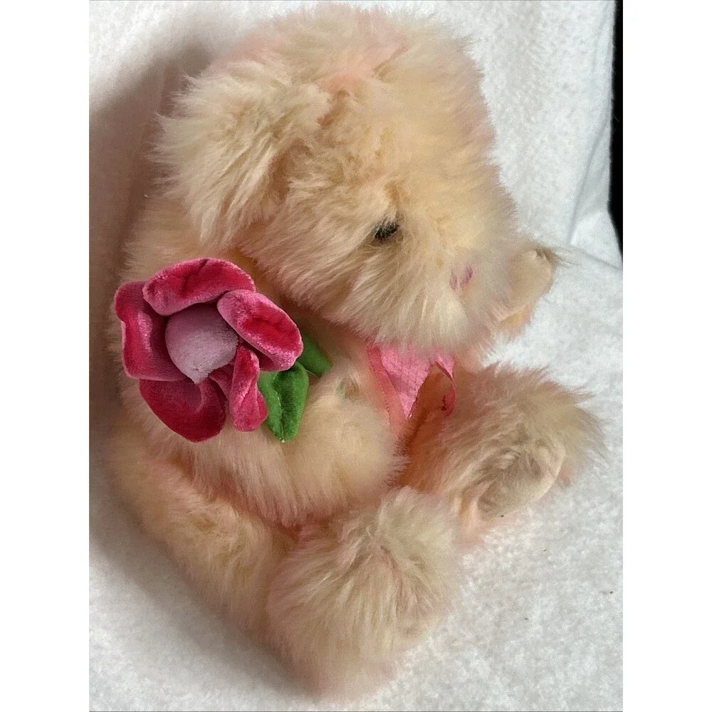 DanDee Plush Brown Bear Holding Pink Box Stuffed Animal 6